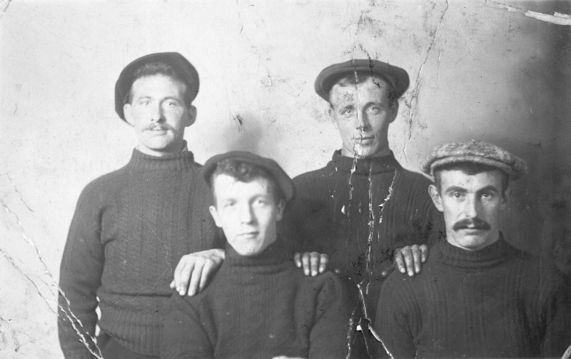 Portrait of Brodie Smith, Jocky Barclay, Jeems Watson, and Peter Murray.