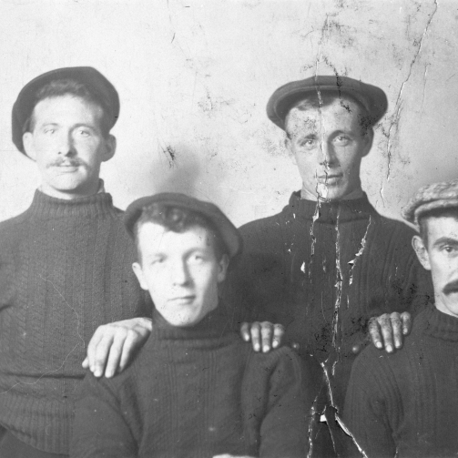 Portrait of Brodie Smith, Jocky Barclay, Jeems Watson, and Peter Murray.