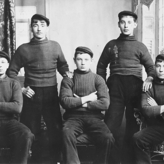 Studio Portrait of Five Men, Cellardyke
