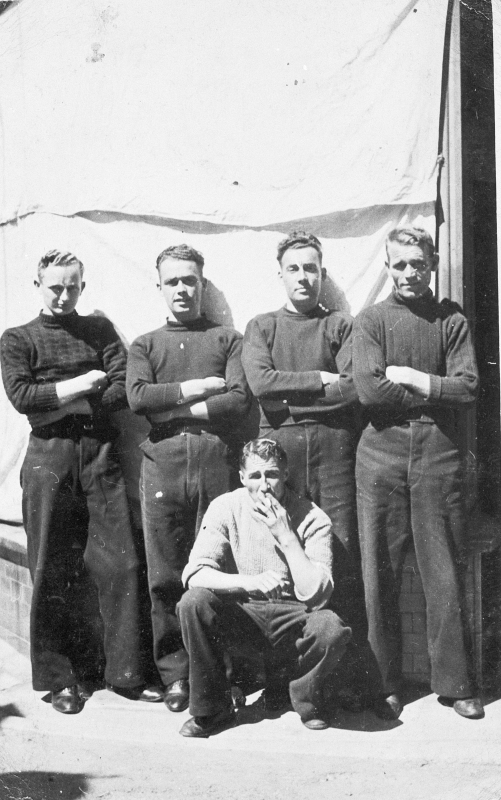 Group Portrait of Five Pittenweem Fishermen