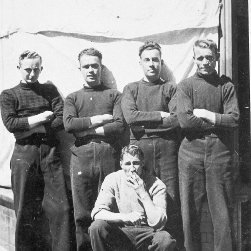 Group Portrait of Five Pittenweem Fishermen